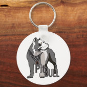 Pitbull Schlüsselanhänger (Vorderseite)