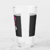 Pitbull-Schwester-Hundefreund-Vektordesign Glas (Links)