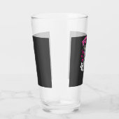 Pitbull-Schwester-Hundefreund-Vektordesign Glas (Rechts)