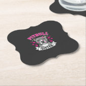 Pitbull-Schwester-Hundefreund-Vektordesign Untersetzer (angewinkelt)