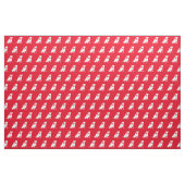 Pitbull Silhouette Pet Pit Bull Red Stoff (Fat Quarter (45,7 x 55,9 cm))