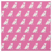 Pitbull Silhouette Pit Bull Pit Pink Pink Stoff (Muster)