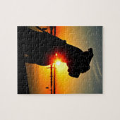Pitbull-Sonnenaufgang Puzzle (Horizontal)