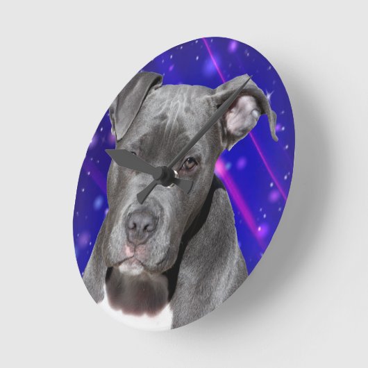 Pitbull Space Clocks Runde Wanduhr (Winkel)