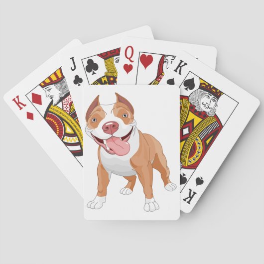 Pitbull-Spielkarten Spielkarten (Rückseite)