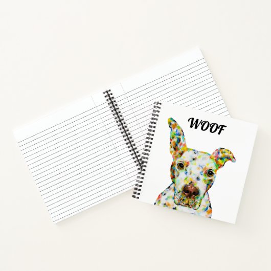 Pitbull Square Notebook Notizblock (Innenseite)