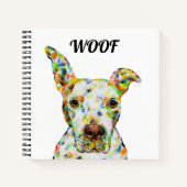 Pitbull Square Notebook Notizblock (Vorderseite)