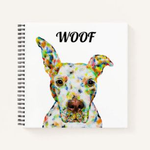 Pitbull Square Notebook Notizblock