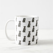 Pitbull Staffy (schwarz) Kaffeetasse (Links)