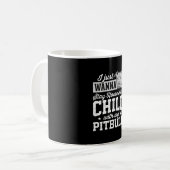 Pitbull Stay Home And Chill Design Kaffeetasse (Vorderseite Links)