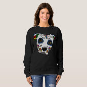 Pitbull Sugar Skull Sweatshirt (Vorne ganz)