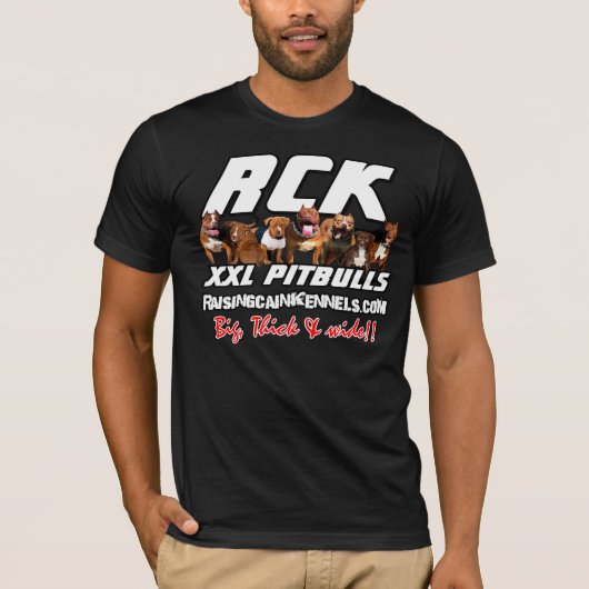 PITBULL T-SHIRT FÜR MÄNNER, KLEID MANN-' S PITBULL (Vorderseite)
