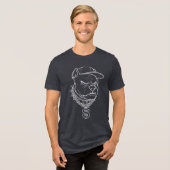 Pitbull T-Shirt Tri-Blend Shirt (Vorderseite voll)