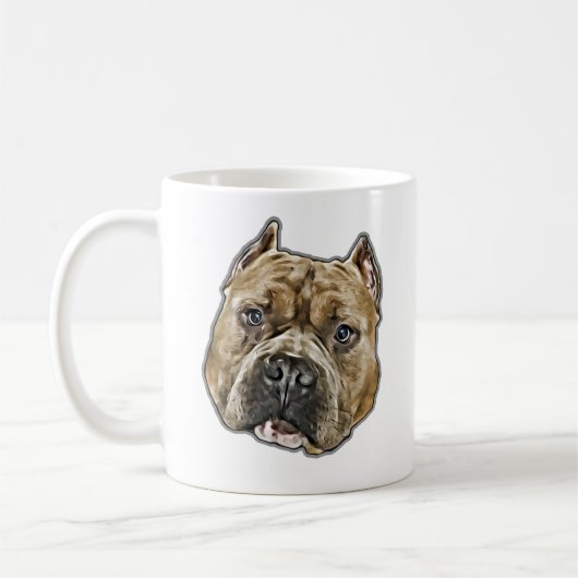 Pitbull-Tasse Kaffeetasse (Links)