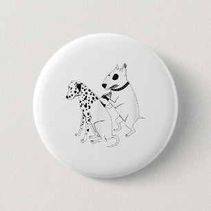Pitbull Terrier Dog Animal Dalmatiner Tattoo Welpp Button