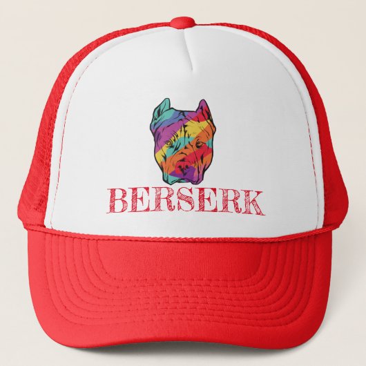 Pitbull Terrier Dog Truckerkappe (Vorderseite)