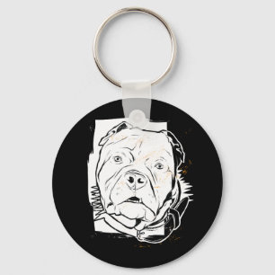 Pitbull Terrier - Furchtloser Hund Schlüsselanhänger