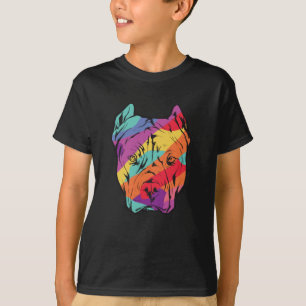 Pitbull Terrier Hundekopf T-Shirt