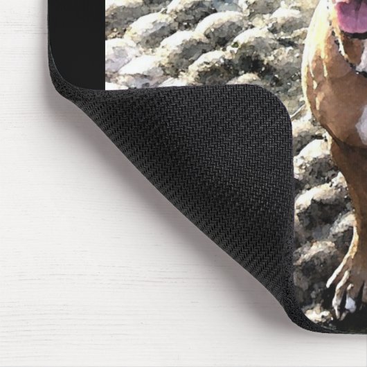 Pitbull Terrier Mousepad (Ecke)
