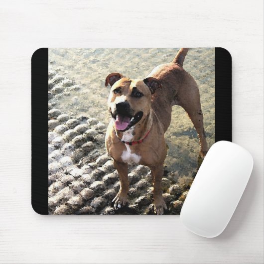 Pitbull Terrier Mousepad (Mit Mouse)