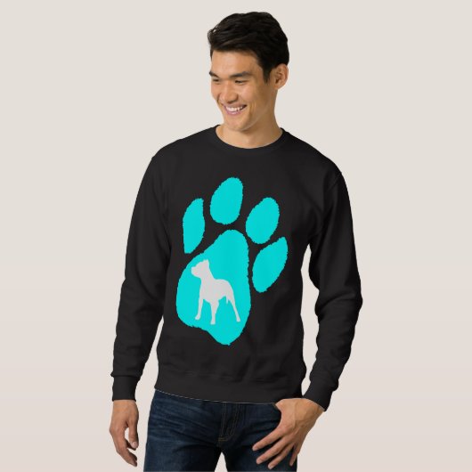 Pitbull Terrier Paw Sweatshirt (Vorne ganz)