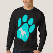 Pitbull Terrier Paw Sweatshirt (Vorderseite)