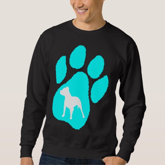 Pitbull Terrier Paw Sweatshirt (Vorderseite)