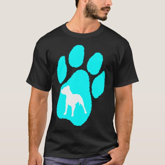 Pitbull Terrier Paw T-Shirt (Vorderseite)