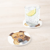 Pitbull Terrier Untersetzer (Seite)