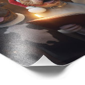 Pitbull Terriers Weihnachtsfeiertag Fotodruck (Ecke)