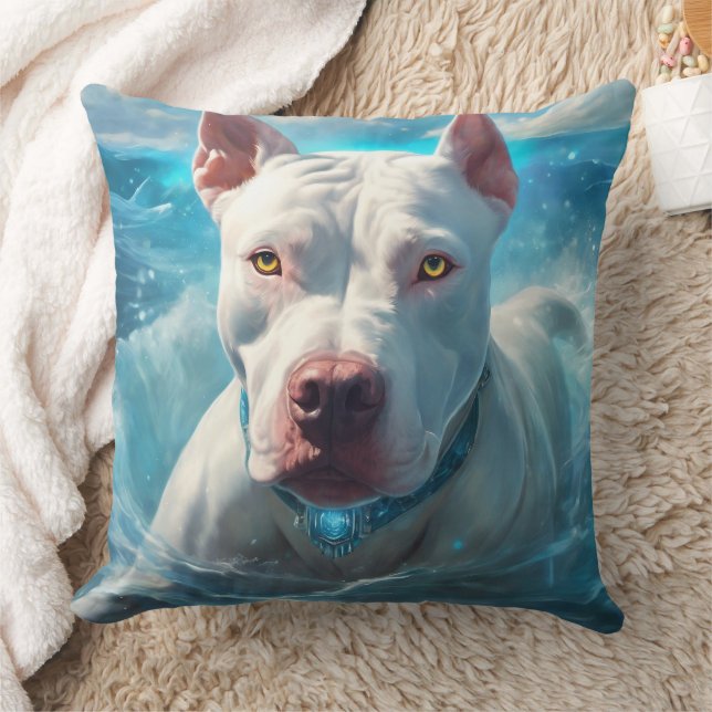 Pitbull Throw Kissen (Decke)
