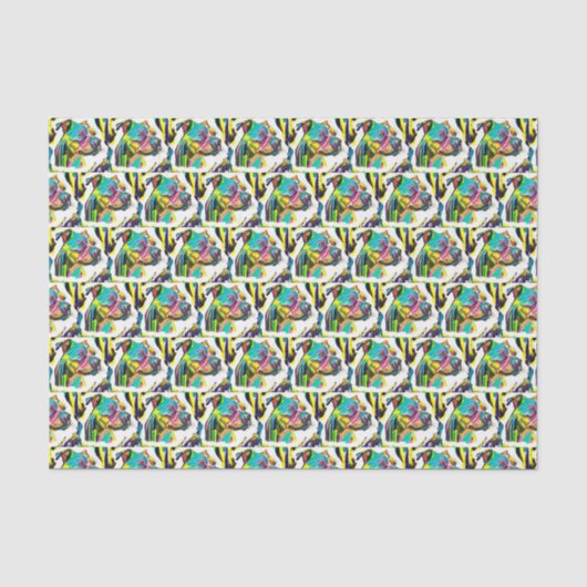 Pitbull Tissue Paper Seidenpapier (Vorderseite)
