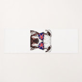 Pitbull Tragen Union Jack Sonnenbrille Yogamatte (Vorderseite (Horizontal))