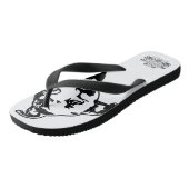 Pitbull-Tribal-Flip-Flops Badesandalen (Schrägansicht)