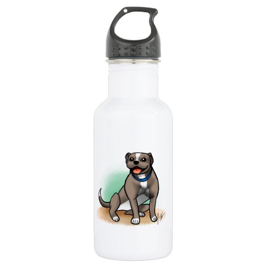 Pitbull Trinkflasche (Vorderseite)
