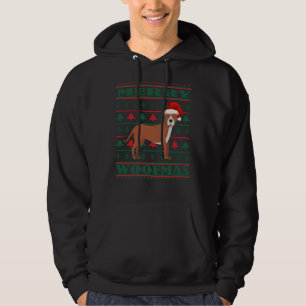 Pitbull Ugly Christmas Sweater Hoodie