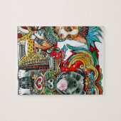 Pitbull und Chihuahua Puzzle (Horizontal)