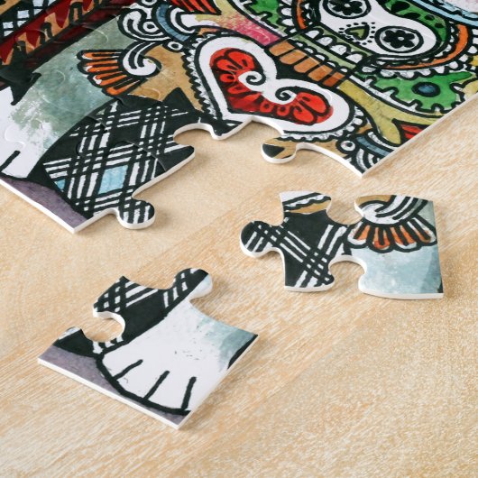 Pitbull und Chihuahua Puzzle (Seite)