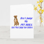 PITBULL URTEIL KARTE (Gelbe Blume)