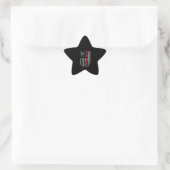 Pitbull USA Flag Stern-Aufkleber (Tasche)