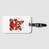 Pitbull Valentinstag Geschenke Gepäckanhänger (Vorderseite (Horizontal))