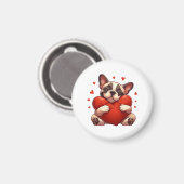Pitbull Valentinstag Geschenke Magnet (Vorderseite/Rückseite)