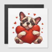 Pitbull Valentinstag Geschenke Magnetkarte (Vorne/Hinten)