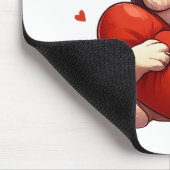 Pitbull Valentinstag Geschenke Mousepad (Ecke)