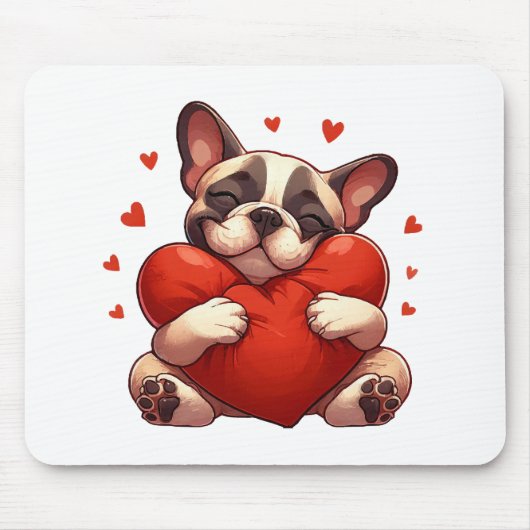 Pitbull Valentinstag Geschenke Mousepad (Vorne)
