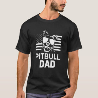 Pitbull Vater America Flag Pater Pitbull 2 T-Shirt