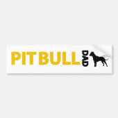 Pitbull Vater Autoaufkleber (Vorne)