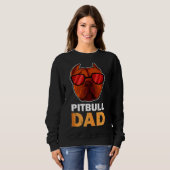 Pitbull Vater Cool Funny Pitbull Dog Sweatshirt (Vorne ganz)