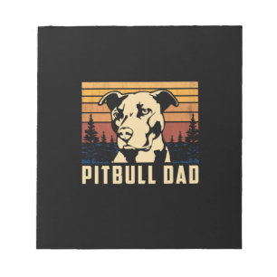 Pitbull-Vater des Vaters Notizblock