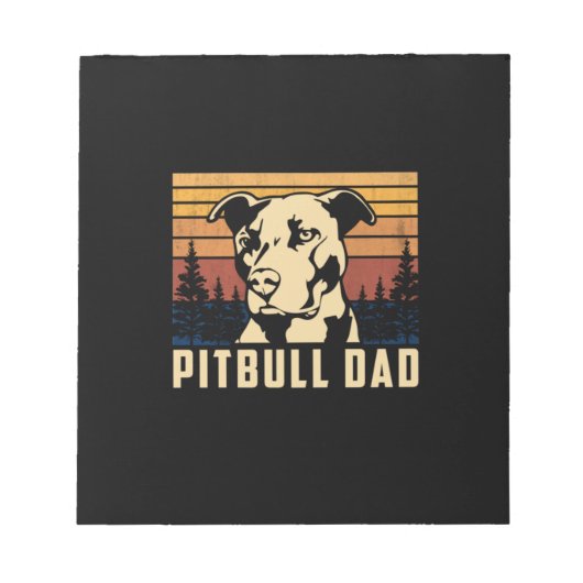 Pitbull-Vater des Vaters Notizblock (Vorderseite)